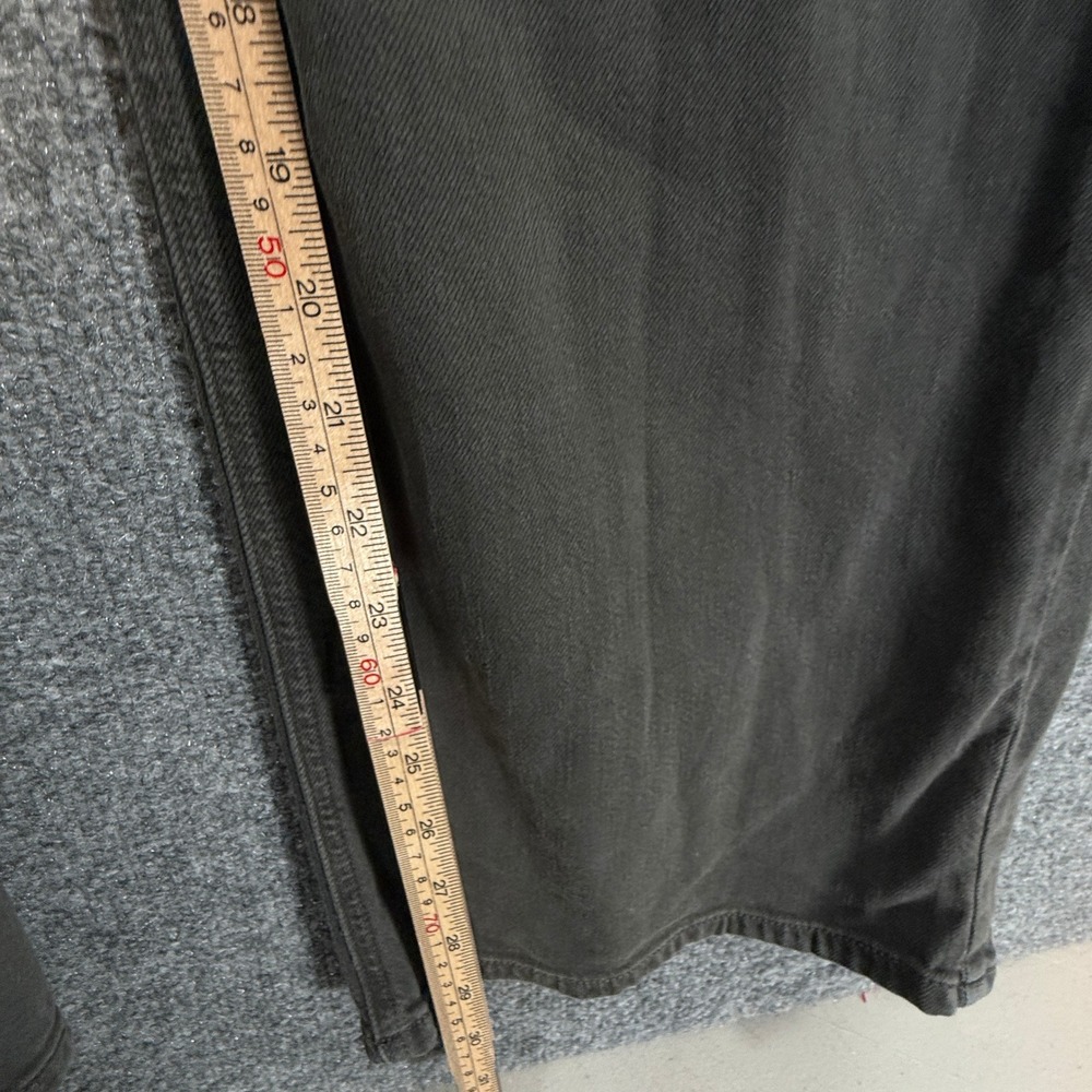 American Eagle Pants Women 6 Gray Super High Rise Baggy Wide Leg Stretch Utility - Picture 3 of 11